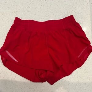 Lululemon Hotty Hot shorts 2.5” Dark Red